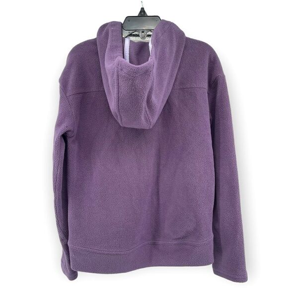 All In Motion Girl’s Purple Half Zip Hooded Pullover Fleece Sweatshirt Size 6/6X - Picture 6 of 12